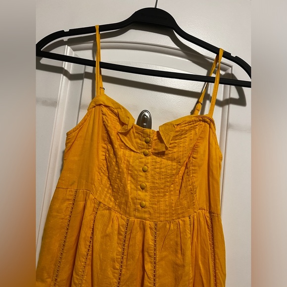 Anthropologie Maeve Arcadia Maxi Dress in marigold Size 0 - Picture 4 of 11